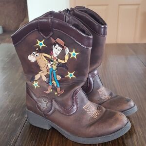 Disney Brown Kids Boots with Woody Design